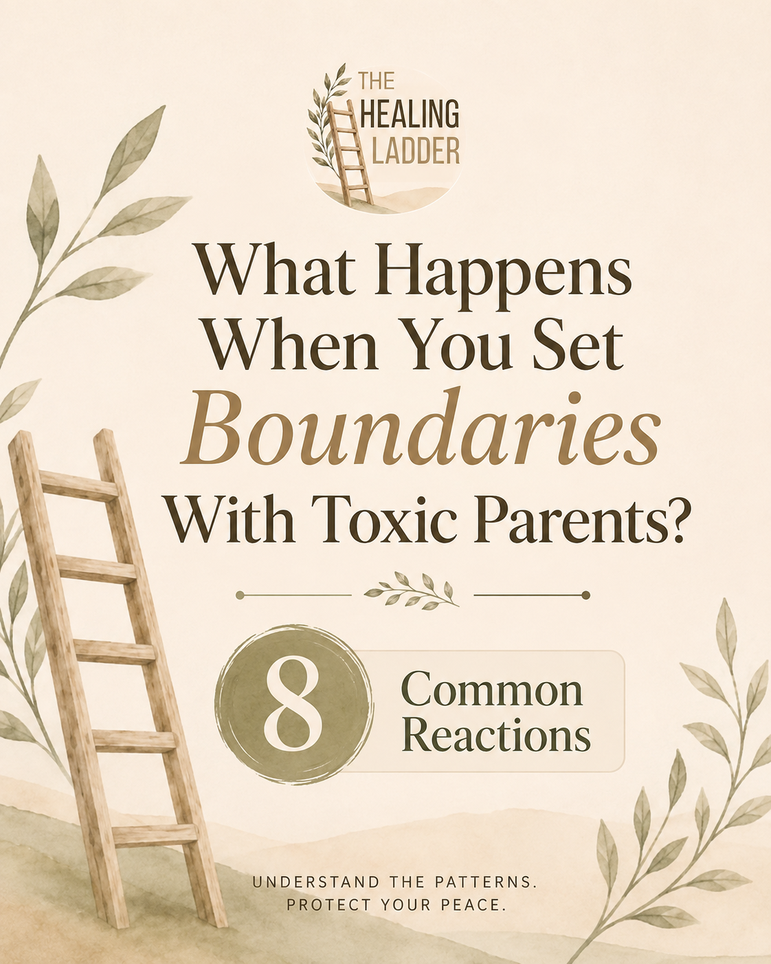 The Healing Ladder - 8-common-reactions-from-toxic-to-boundaries
